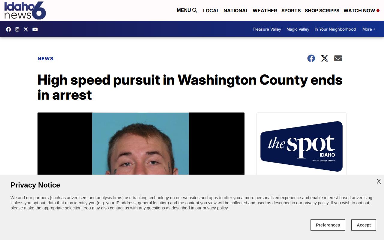 KIVI Washington County public-safety news report, not a booking feed